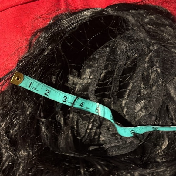 Black synthetic hair crimp style Curly Wig - Picture 13 of 16